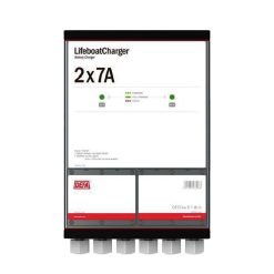 DEFA Lifeboat Charger 2x7A 36-62VAC, Cable gland, w/pump