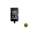 Portable black CS Battery Charger 6V 1.5A / 12V 1.5A Lead Acid, LiFePO4, 72-hour safety timer, multiple safety protections