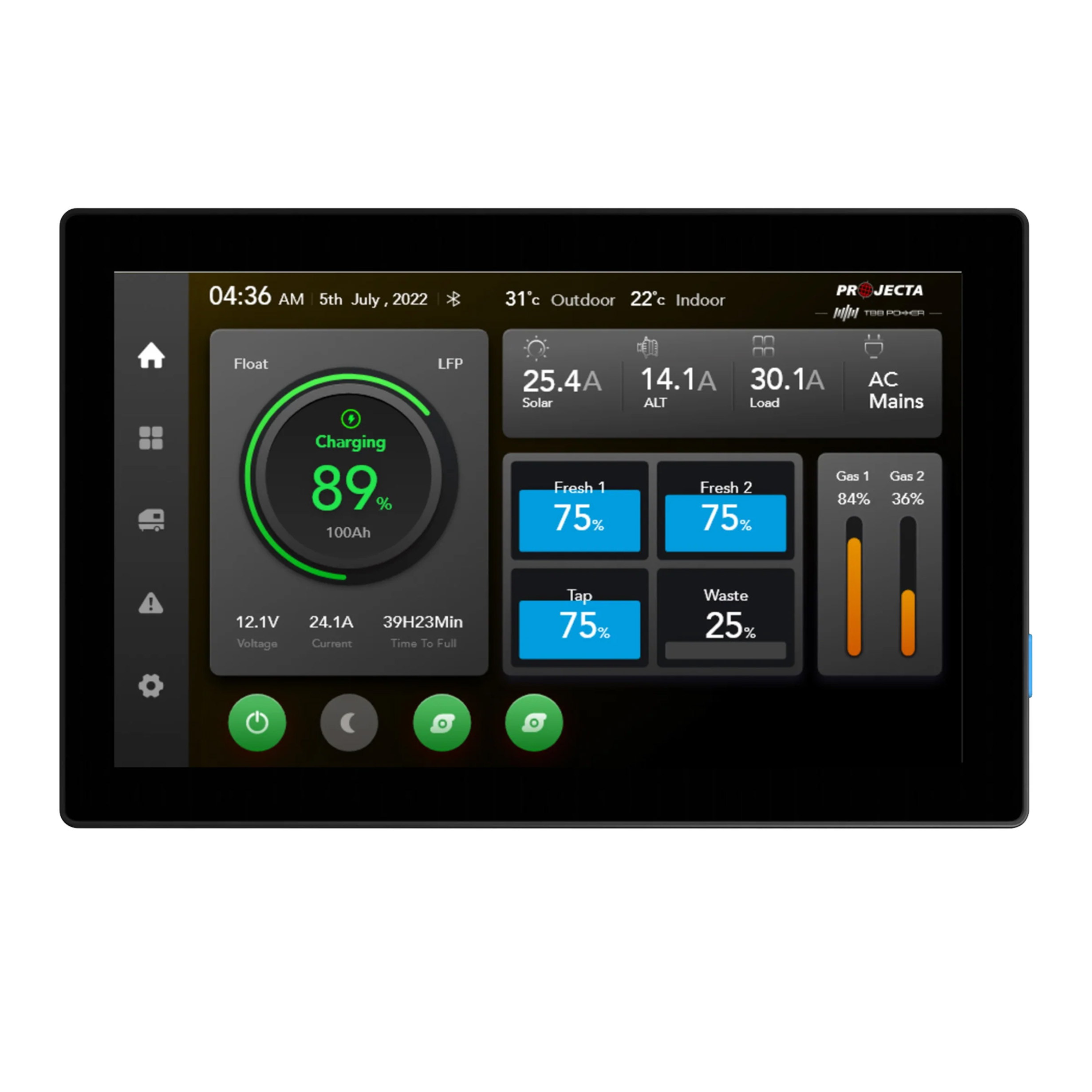 Projecta 12V 60A System, 35A Power Supply, 45A MPPT with 7” Display - Image 3